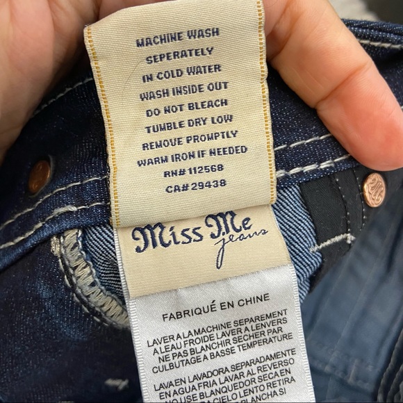 Miss Me Skinny cutoff Jean shorts 27 - Picture 13 of 13